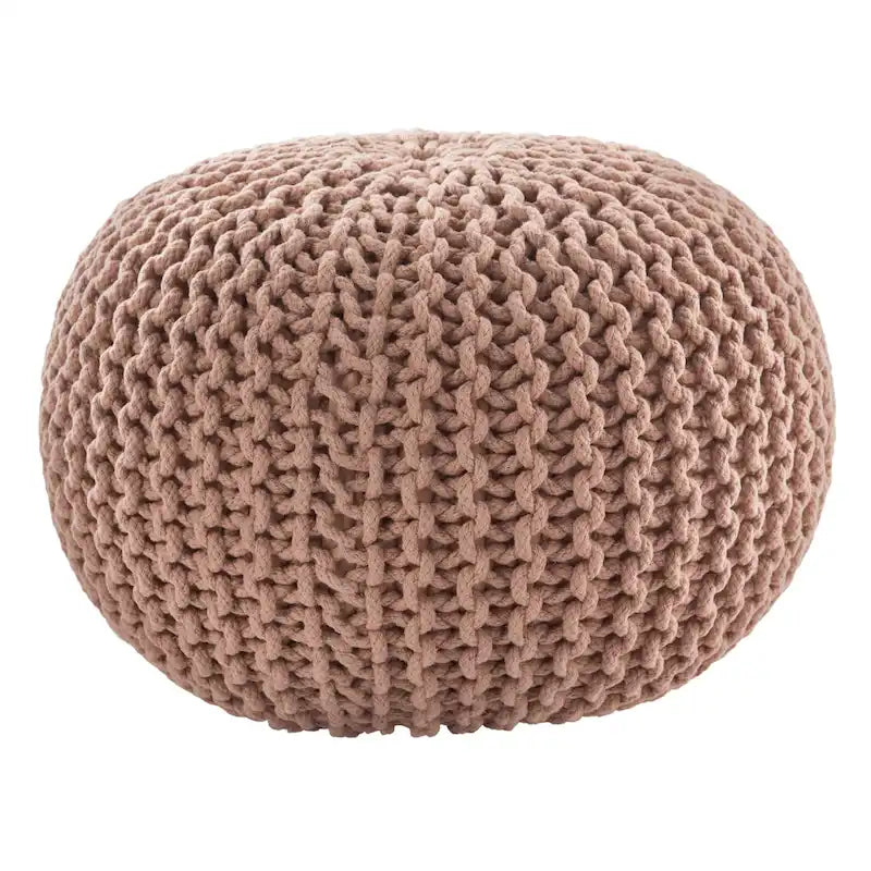 Pouf rotondo trapuntato