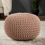 Pouf rotondo trapuntato