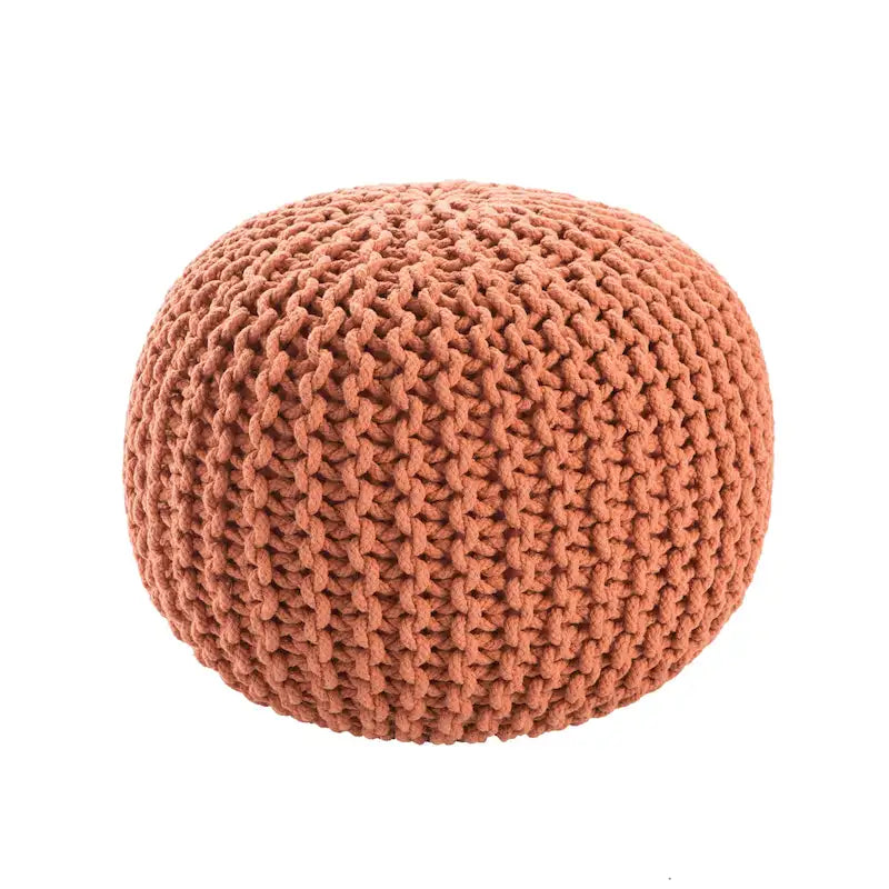 Pouf rotondo trapuntato