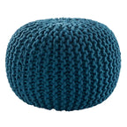 Pouf rotondo trapuntato