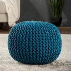 Pouf rotondo trapuntato