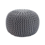 Pouf rotondo trapuntato