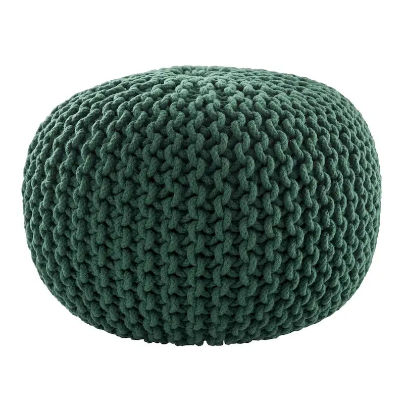 Pouf rotondo trapuntato