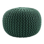 Pouf rotondo trapuntato