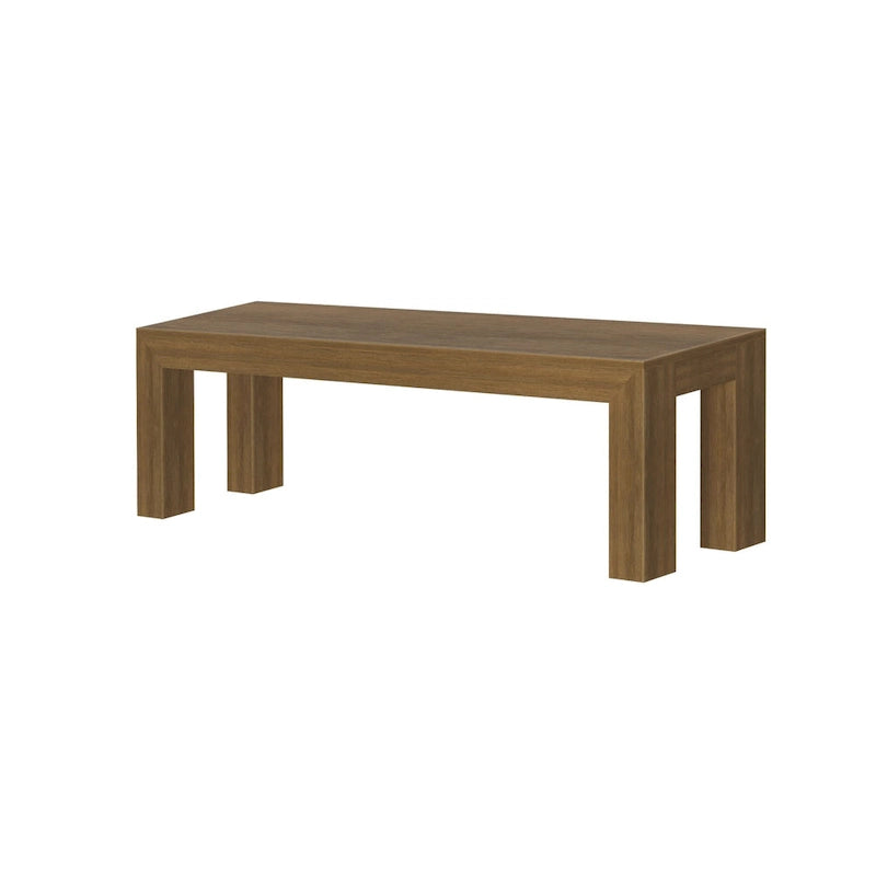 Panca da pranzo moderna in legno massiccio 61 pollici