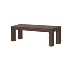 Panca da pranzo moderna in legno massiccio 61 pollici