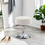 Sgabello Girevole da Toilette Rotondo Regolabile in Altezza
