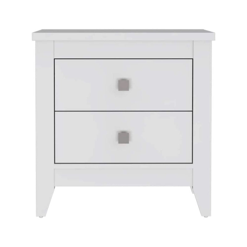 Comodino con 2 cassetti e 4 gambe