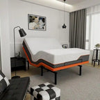 Base letto regolabile con materasso ibrido in memory foam da 35,5 cm