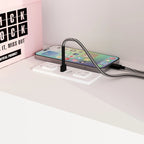 Testiera libreria Timechee Queen con luce RGB e ripiano regolabile