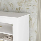 Testiera libreria Timechee Queen con luce RGB e ripiano regolabile