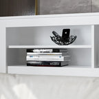 Testiera libreria Timechee Queen con luce RGB e ripiano regolabile