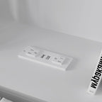 Testiera libreria Timechee Queen con luce RGB e ripiano regolabile