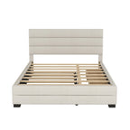 Letto a piattaforma imbottito con letto estraibile