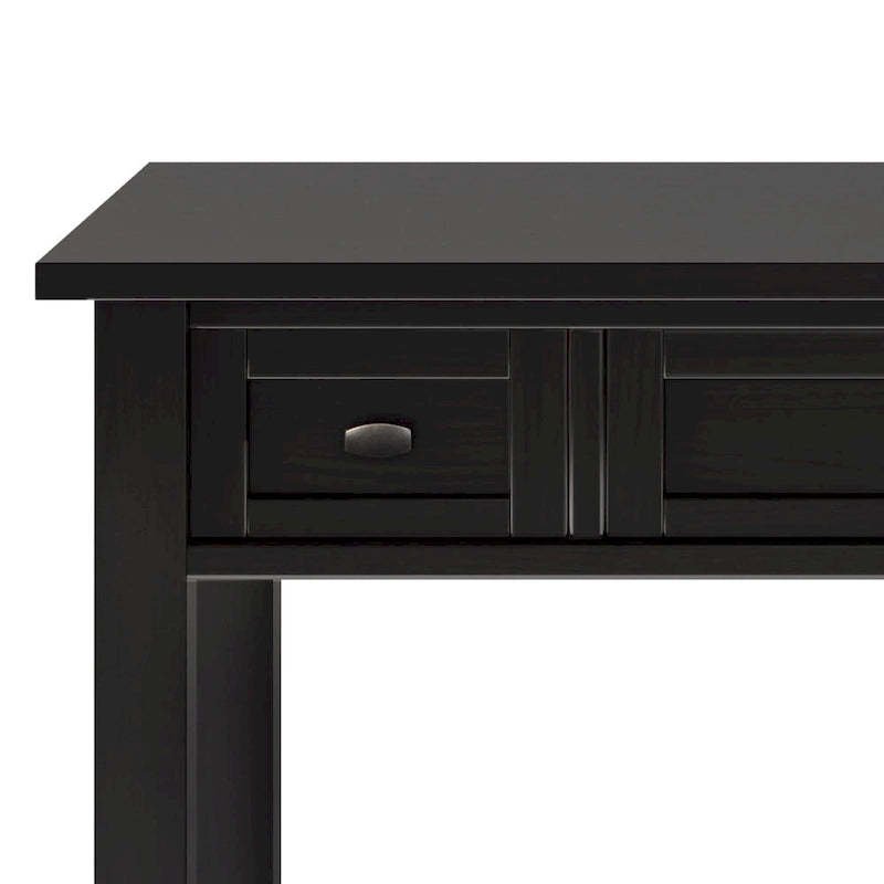 Scrivania da ufficio transizionale in legno massello