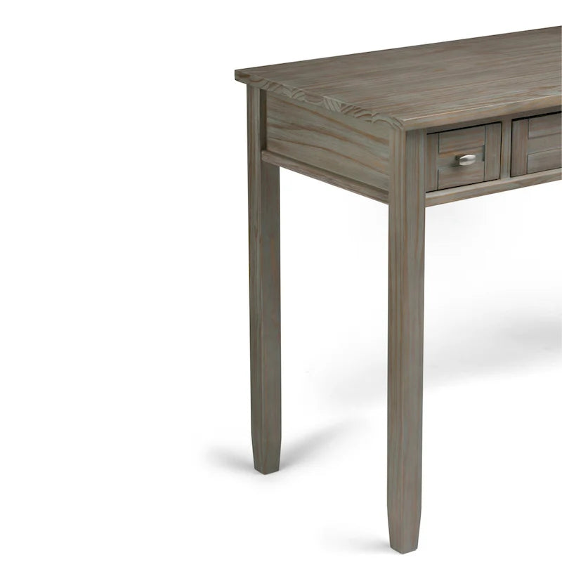Scrivania da ufficio transizionale in legno massello
