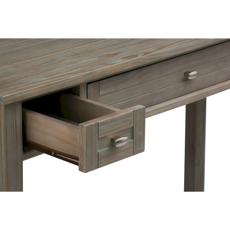 Scrivania da ufficio transizionale in legno massello