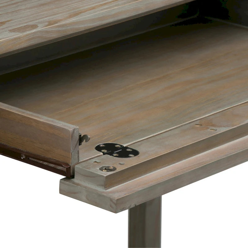 Scrivania da ufficio transizionale in legno massello