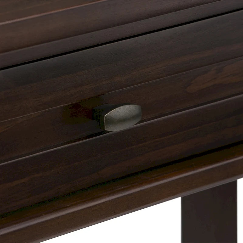 Scrivania da ufficio transizionale in legno massello