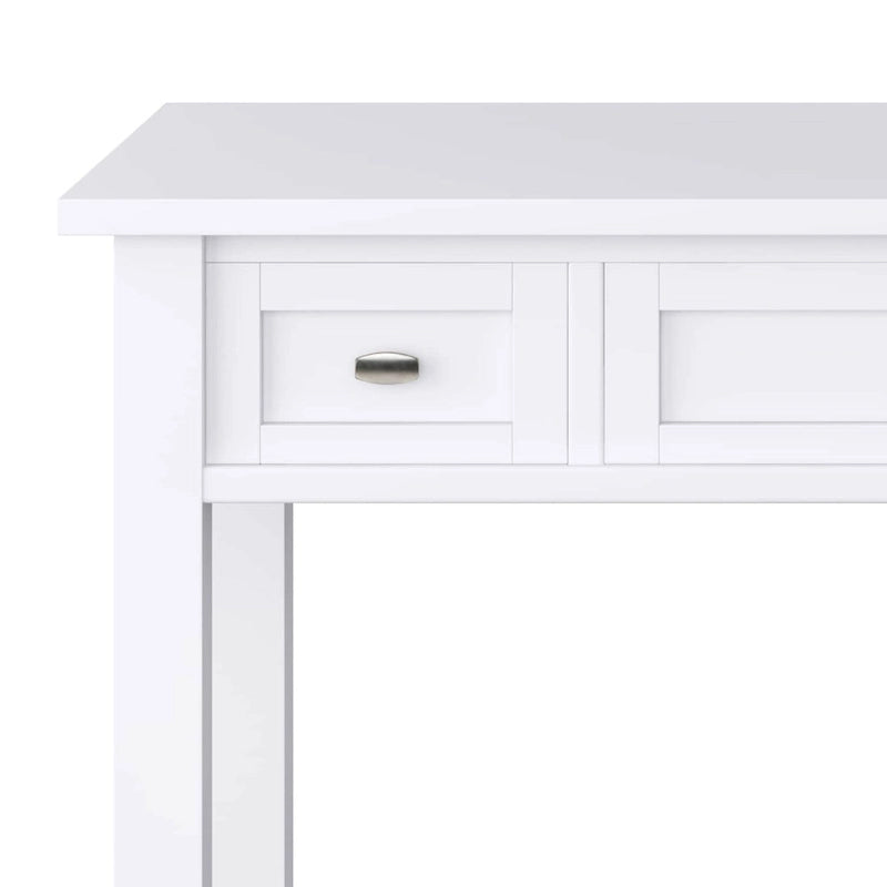 Scrivania da ufficio transizionale in legno massello