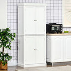 Dispensa moderna a libera installazione a 4 ante con 6 ripiani per cucina