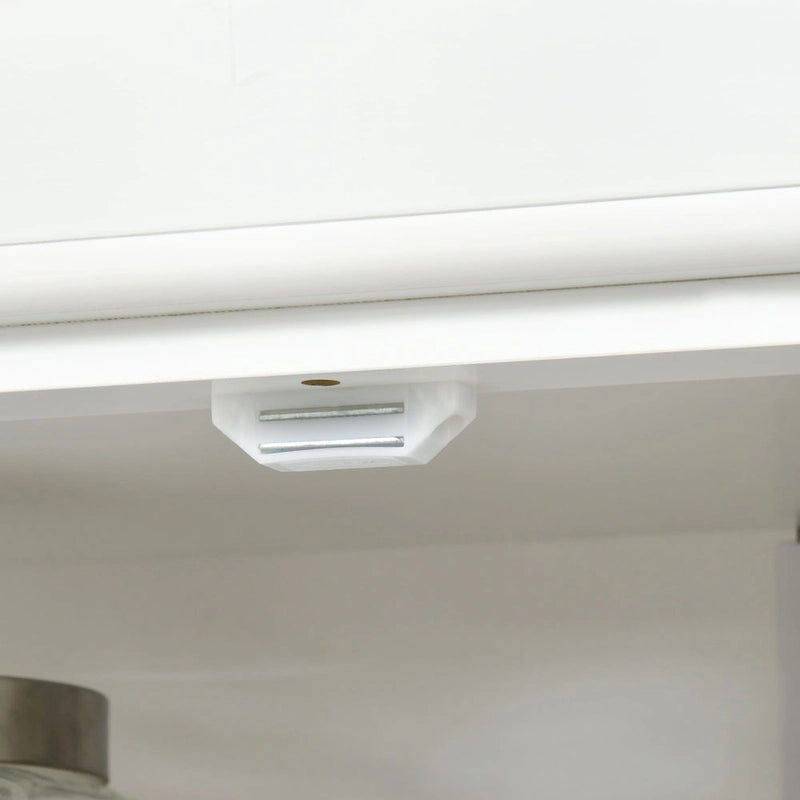 Dispensa moderna a libera installazione a 4 ante con 6 ripiani per cucina