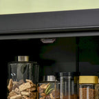 Dispensa moderna a libera installazione a 4 ante con 6 ripiani per cucina