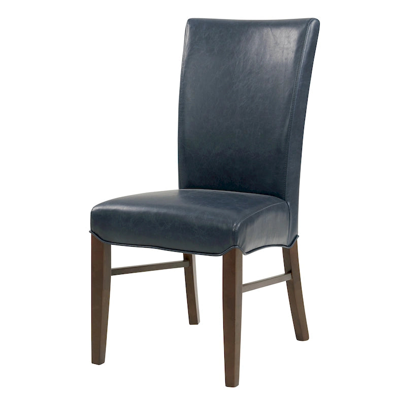 Set di 2 sedie da pranzo in pelle rigenerata