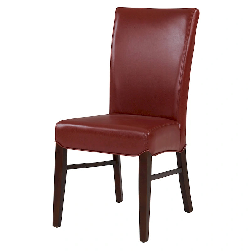 Set di 2 sedie da pranzo in pelle rigenerata