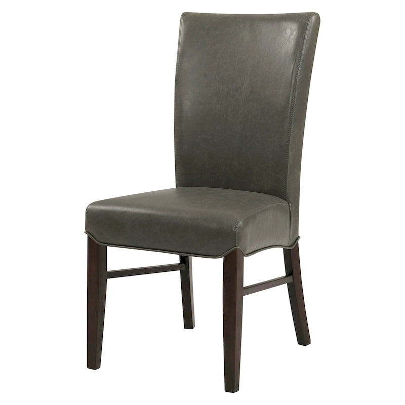 Set di 2 sedie da pranzo in pelle rigenerata