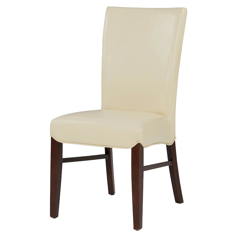 Set di 2 sedie da pranzo in pelle rigenerata