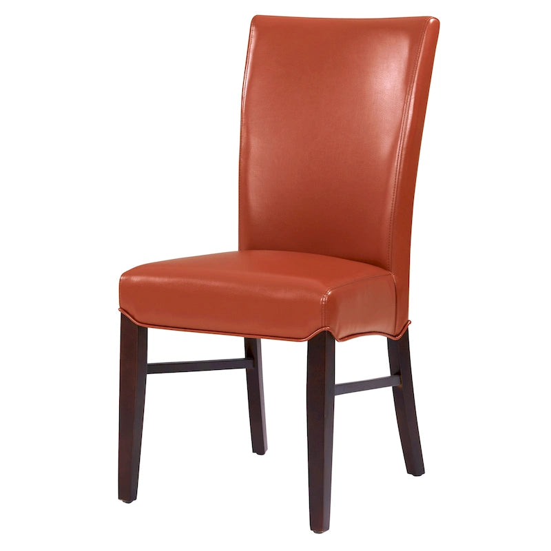 Set di 2 sedie da pranzo in pelle rigenerata