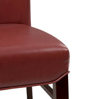 Set di 2 sedie da pranzo in pelle rigenerata