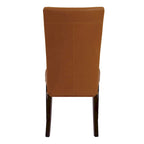 Set di 2 sedie da pranzo in pelle rigenerata