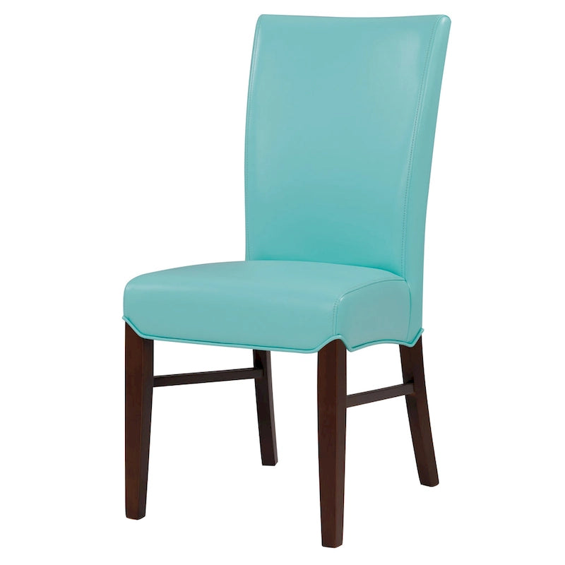 Set di 2 sedie da pranzo in pelle rigenerata