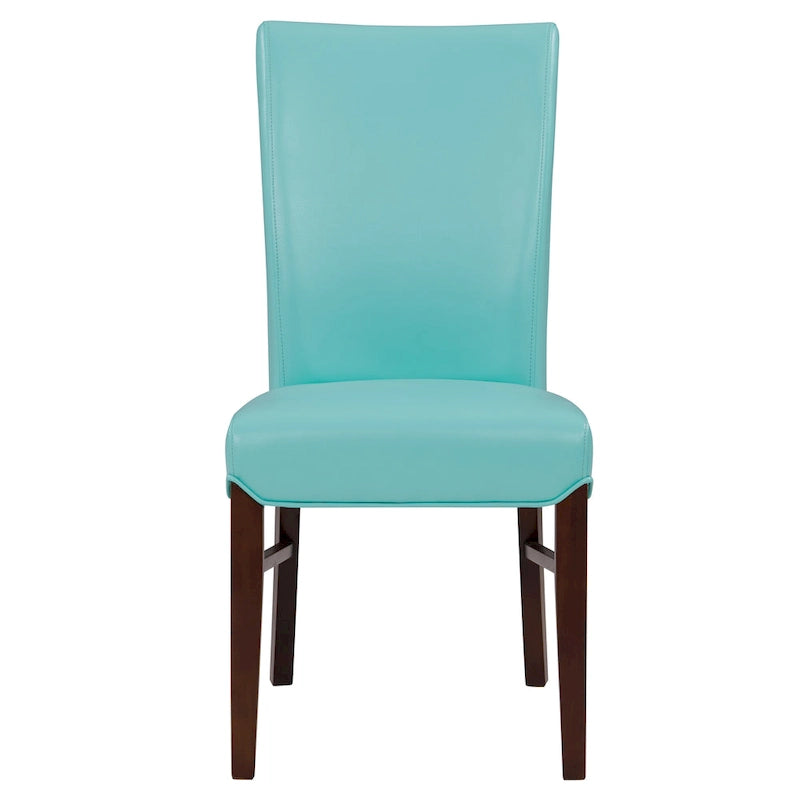 Set di 2 sedie da pranzo in pelle rigenerata