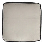 Pouf rotondo nero da 18 pollici 100% cotone