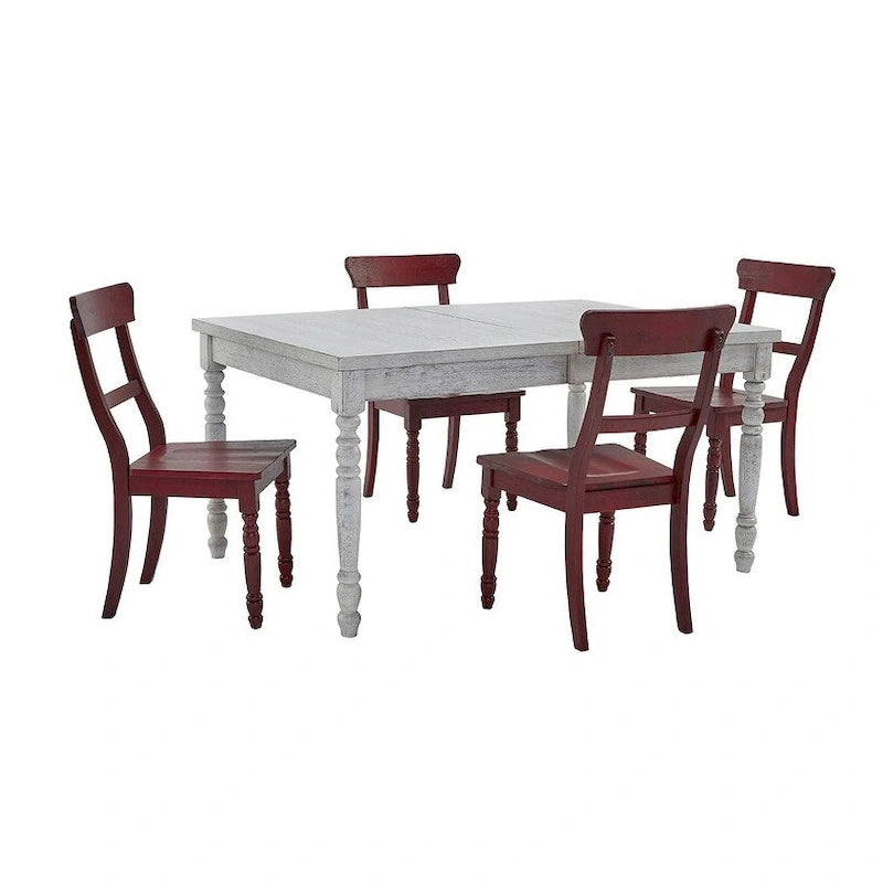 Sedia da pranzo con schienale a pioli (Set di 2)