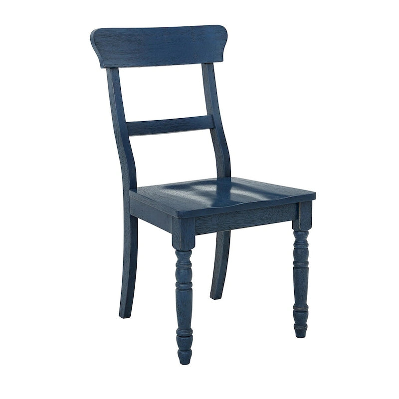 Sedia da pranzo con schienale a pioli (Set di 2)