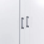 Mobile colonna da bagno alto, Armadietto con due ante e cassetti, Ripiano regolabile, Pannello in MDF, Bianco